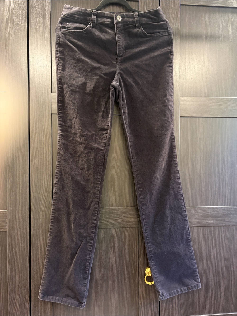 Super soft plum colored corduroy Straight-Leg Jeans Size 8T